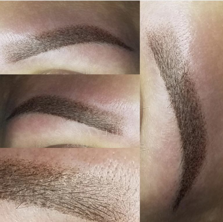 natural look permanent makeup - brows