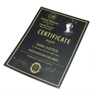 Sviatoslav Otchenash eyeshadow eyeliner certificate