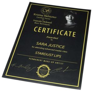 Sviatoslav Otchenash stardust lips certificate